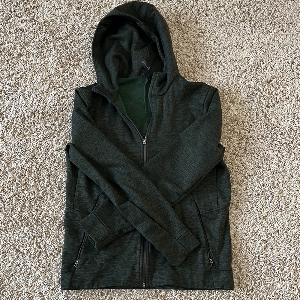 Mens Size M green and black Lululemon hoodie